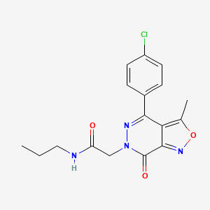 2-[4-(4-chlorophenyl)-3-methyl-7-oxoisoxazolo[3,4-d]pyridazin-6(7H)-yl]-N-propylacetamide