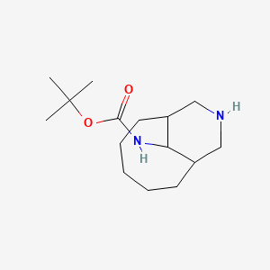molecular formula C15H28N2O2 B1650737 Tert-butyl N-{9-azabicyclo[5.3.1]undecan-11-YL}carbamate CAS No. 1193390-62-3