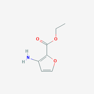 molecular formula C7H9NO3 B1650745 Ethyl 3-aminofuran-2-carboxylate CAS No. 1196152-35-8
