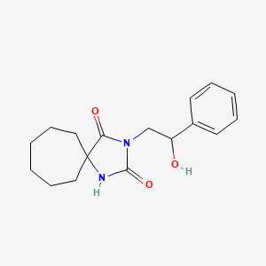 3-(2-Hydroxy-2-phenylethyl)-1,3-diazaspiro[4.6]undecane-2,4-dione