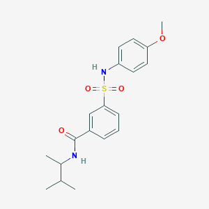 3-[(4-methoxyphenyl)sulfamoyl]-N-(3-methylbutan-2-yl)benzamide
