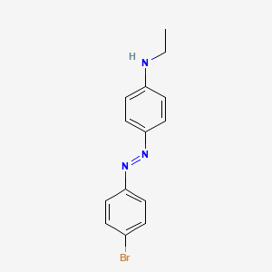 molecular formula C14H14BrN3 B1650776 Benzenamine, 4-[(4-bromophenyl)azo]-N-ethyl- CAS No. 119888-50-5