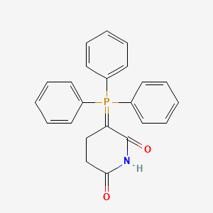 molecular formula C23H20NO2P B1650778 2,6-Piperidinedione, 3-(triphenylphosphoranylidene)- CAS No. 119930-84-6