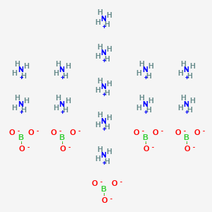 molecular formula B5H52N13O15-2 B1650779 Tridecaazanium;pentaborate CAS No. 12007-89-5