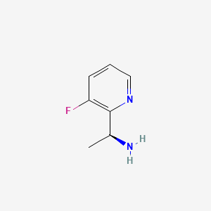 molecular formula C7H9FN2 B1650780 (1S)-1-(3-fluoropyridin-2-yl)ethan-1-amine CAS No. 1201363-85-0