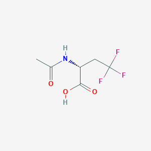 molecular formula C6H8F3NO3 B1650782 (2R)-2-Acetamido-4,4,4-trifluorobutanoic acid CAS No. 120200-08-0