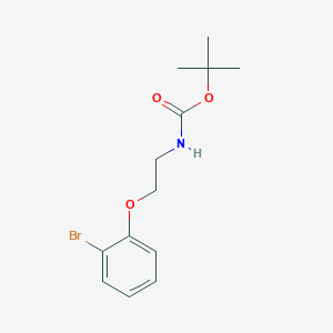 molecular formula C13H18BrNO3 B1650796 叔丁基[2-(2-溴苯氧基)乙基]氨基甲酸酯 CAS No. 1204333-53-8