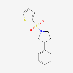 3-Phenyl-1-(thiophen-2-ylsulfonyl)pyrrolidine
