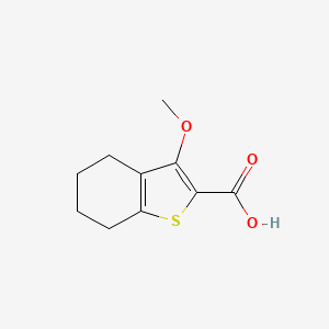 molecular formula C10H12O3S B1650813 3-Methoxy-4,5,6,7-tetrahydrobenzo[b]thiophene-2-carboxylic acid CAS No. 120715-48-2