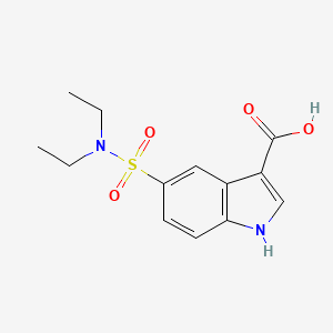 1H-Indole-3-carboxylic acid, 5-((diethylamino)sulfonyl)-
