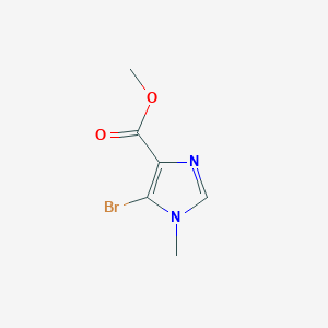 molecular formula C6H7BrN2O2 B1650817 methyl 5-bromo-1-methyl-1H-imidazole-4-carboxylate CAS No. 120781-01-3