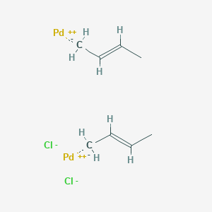 molecular formula C8H14Cl2Pd2 B1650819 (E)-But-2-ene;palladium(2+);dichloride CAS No. 12081-22-0