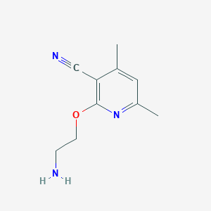 2-(2-Aminoethoxy)-4,6-dimethylpyridine-3-carbonitrile
