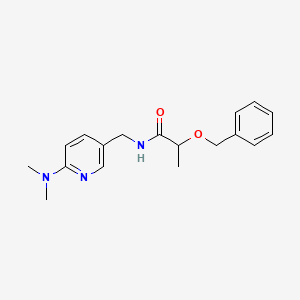 molecular formula C18H23N3O2 B1650821 2-(benzyloxy)-N-{[6-(dimethylamino)pyridin-3-yl]methyl}propanamide CAS No. 1208389-31-4