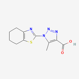 5-Methyl-1-(4,5,6,7-tetrahydro-1,3-benzothiazol-2-yl)triazole-4-carboxylic acid