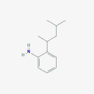 molecular formula C12H19N B165085 2-(4-甲基戊-2-基)苯胺 CAS No. 203448-76-4