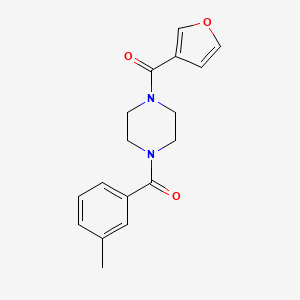Furan-3-yl-[4-(3-methylbenzoyl)piperazin-1-yl]methanone