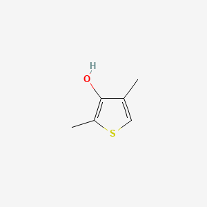 molecular formula C6H8OS B1650862 Thiophene-3-ol, 2,4-dimethyl- CAS No. 121144-97-6
