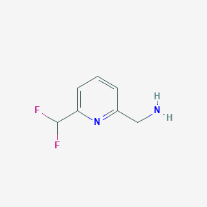 molecular formula C7H8F2N2 B1650864 (6-(Difluoromethyl)pyridin-2-YL)methanamine CAS No. 1211519-39-9