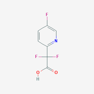 molecular formula C7H4F3NO2 B1650866 2,2-Difluoro-2-(5-fluoropyridin-2-yl)acetic acid CAS No. 1211521-75-3