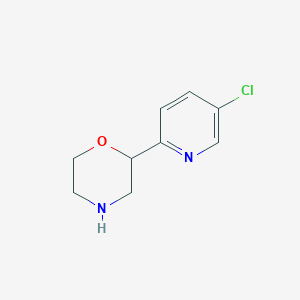 molecular formula C9H11ClN2O B1650868 2-(5-Chloropyridin-2-yl)morpholine CAS No. 1211526-64-5