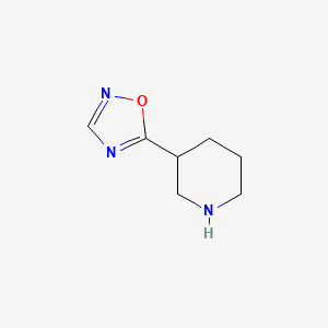 molecular formula C7H11N3O B1650869 5-Piperidin-3-yl-1,2,4-oxadiazole CAS No. 1211528-98-1