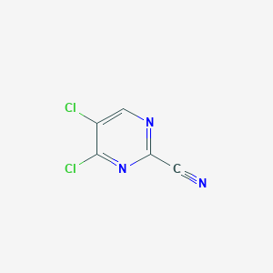 molecular formula C5HCl2N3 B1650881 4,5-Dichloropyrimidine-2-carbonitrile CAS No. 1211589-83-1