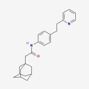 molecular formula C25H30N2O B1650887 2-adamantanyl-N-[4-(2-(2-pyridyl)ethyl)phenyl]acetamide CAS No. 1212059-85-2