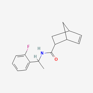 molecular formula C16H18FNO B1650890 N-[1-(2-Fluorophenyl)ethyl]bicyclo[2.2.1]hept-5-ene-2-carboxamide CAS No. 1212064-25-9
