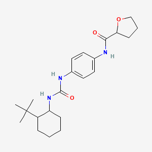 N-(4-{[(2-tert-butylcyclohexyl)carbamoyl]amino}phenyl)oxolane-2-carboxamide