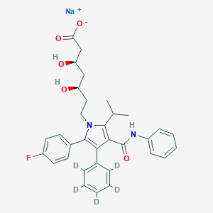 molecular formula C33H34FN2NaO5 B016509 阿托伐他汀-d5 钠盐 CAS No. 222412-87-5