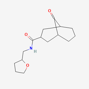 9-oxo-N-[(oxolan-2-yl)methyl]bicyclo[3.3.1]nonane-3-carboxamide