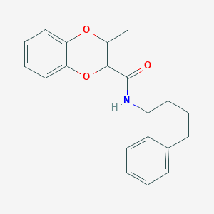 3-methyl-N-(1,2,3,4-tetrahydronaphthalen-1-yl)-2,3-dihydro-1,4-benzodioxine-2-carboxamide