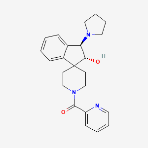 [(1R,2R)-2-hydroxy-1-pyrrolidin-1-ylspiro[1,2-dihydroindene-3,4'-piperidine]-1'-yl]-pyridin-2-ylmethanone