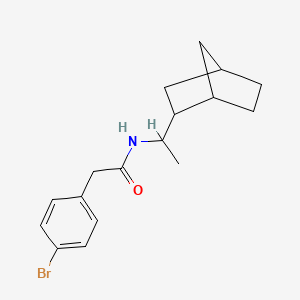 N-(1-{bicyclo[2.2.1]heptan-2-yl}ethyl)-2-(4-bromophenyl)acetamide