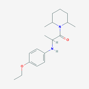 1-(2,6-Dimethylpiperidin-1-yl)-2-[(4-ethoxyphenyl)amino]propan-1-one