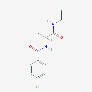 2-[(4-chlorophenyl)formamido]-N-ethylpropanamide
