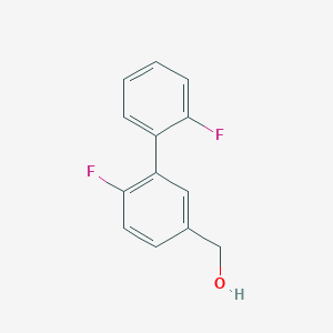 molecular formula C13H10F2O B1650959 (2',2-二氟联苯-5-基)甲醇 CAS No. 1214335-69-9