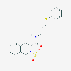 2-(ethanesulfonyl)-N-[3-(phenylsulfanyl)propyl]-1,2,3,4-tetrahydroisoquinoline-3-carboxamide