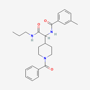 N~1~-[1-(1-benzoyl-4-piperidyl)-2-oxo-2-(propylamino)ethyl]-3-methylbenzamide