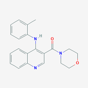 molecular formula C21H21N3O2 B1650986 N-(2-methylphenyl)-3-(morpholin-4-ylcarbonyl)quinolin-4-amine CAS No. 1215709-76-4