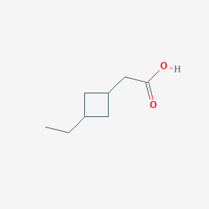 molecular formula C8H14O2 B1650990 2-(3-Ethylcyclobutyl)acetic acid CAS No. 121609-45-8