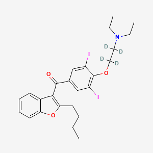 molecular formula C25H29I2NO3 B1651006 (2-Butyl-1-benzofuran-3-yl)(4-{[2-(diethylamino)(~2~H_4_)ethyl]oxy}-3,5-diiodophenyl)methanone CAS No. 1217169-60-2