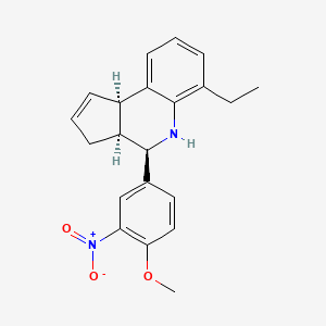 (3aS,4R,9bR)-6-ethyl-4-(4-methoxy-3-nitrophenyl)-3a,4,5,9b-tetrahydro-3H-cyclopenta[c]quinoline