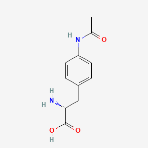 molecular formula C11H14N2O3 B1651027 4-(Acetylamino)-D-phenylalanine CAS No. 1217831-33-8