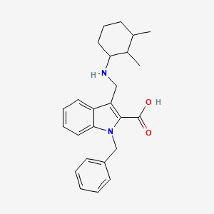 1-benzyl-3-{[(2,3-dimethylcyclohexyl)amino]methyl}-1H-indole-2-carboxylic acid