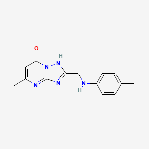 5-methyl-2-{[(4-methylphenyl)amino]methyl}[1,2,4]triazolo[1,5-a]pyrimidin-7(4H)-one