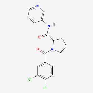1-(3,4-dichlorobenzoyl)-N-(pyridin-3-yl)pyrrolidine-2-carboxamide