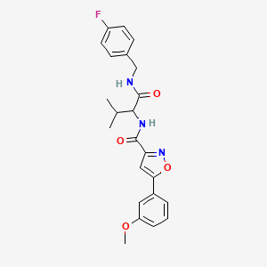 N-(1-{[(4-fluorobenzyl)amino]carbonyl}-2-methylpropyl)-5-(3-methoxyphenyl)-3-isoxazolecarboxamide