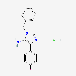 1-benzyl-4-(4-fluorophenyl)-1H-imidazol-5-amine hydrochloride